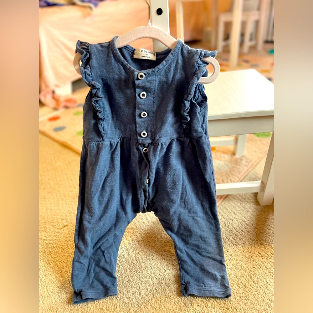 1 + In the Family Brand - Made in Spain - Size 12 months. Cute boutique outfit.